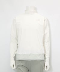 【メンズ】UV冷感裾切替プルオーバー(ホワイト)前