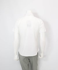 【メンズ】冷感速乾シェイプポロシャツ(ホワイト)後ろ