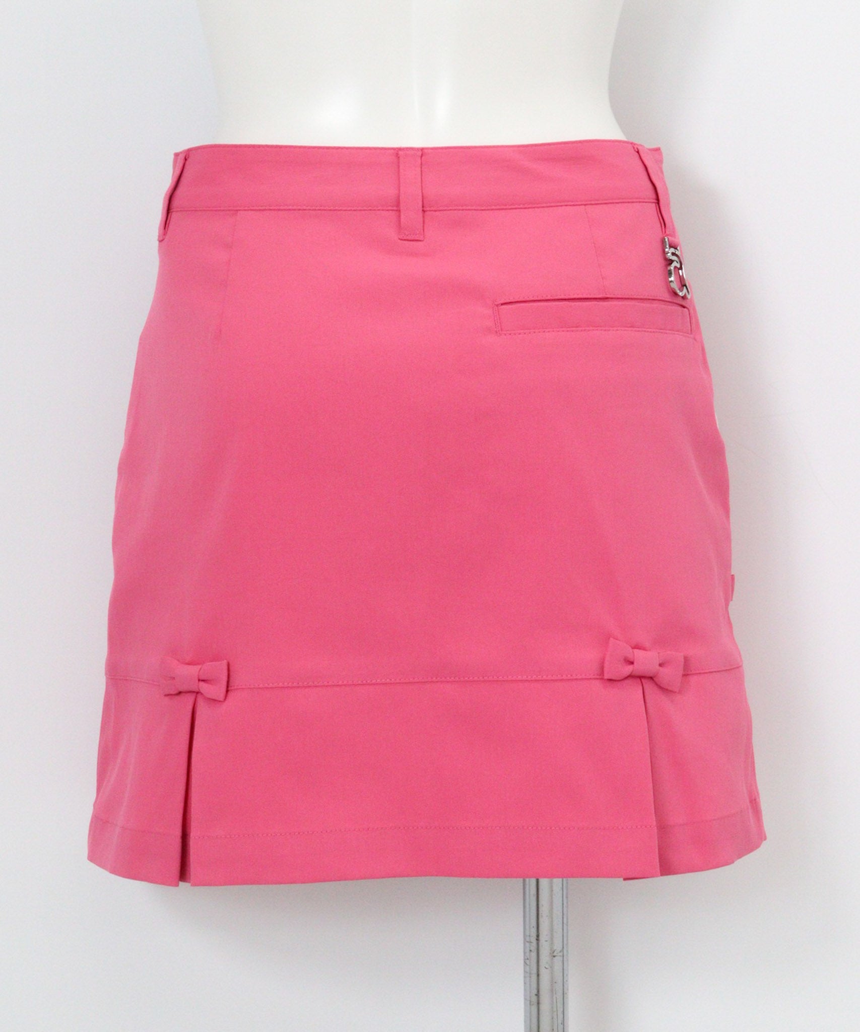 UV冷感バックリボンスカート後（ピンク）