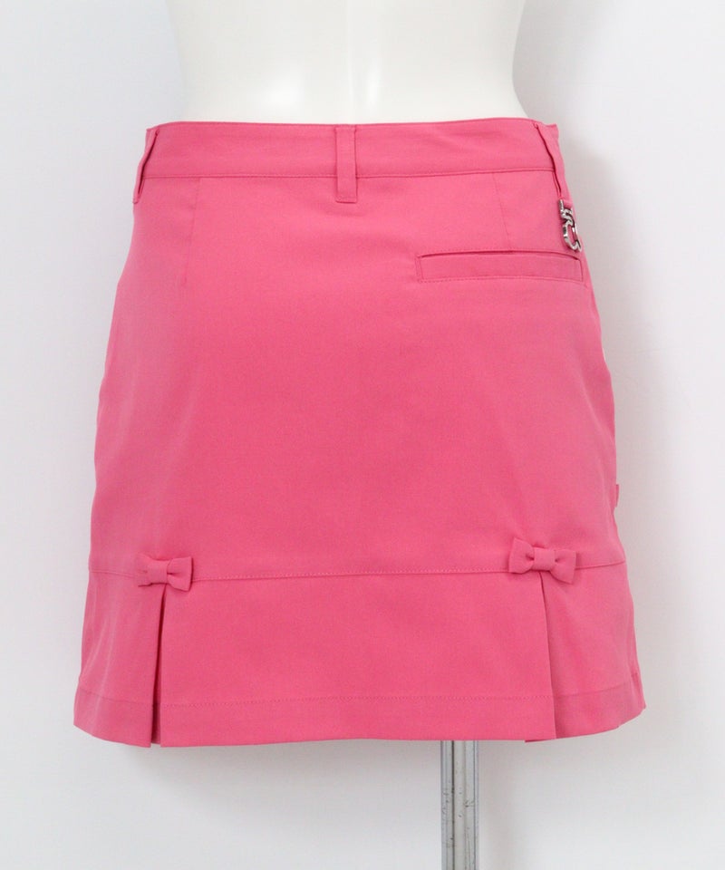 UV冷感バックリボンスカート後（ピンク）