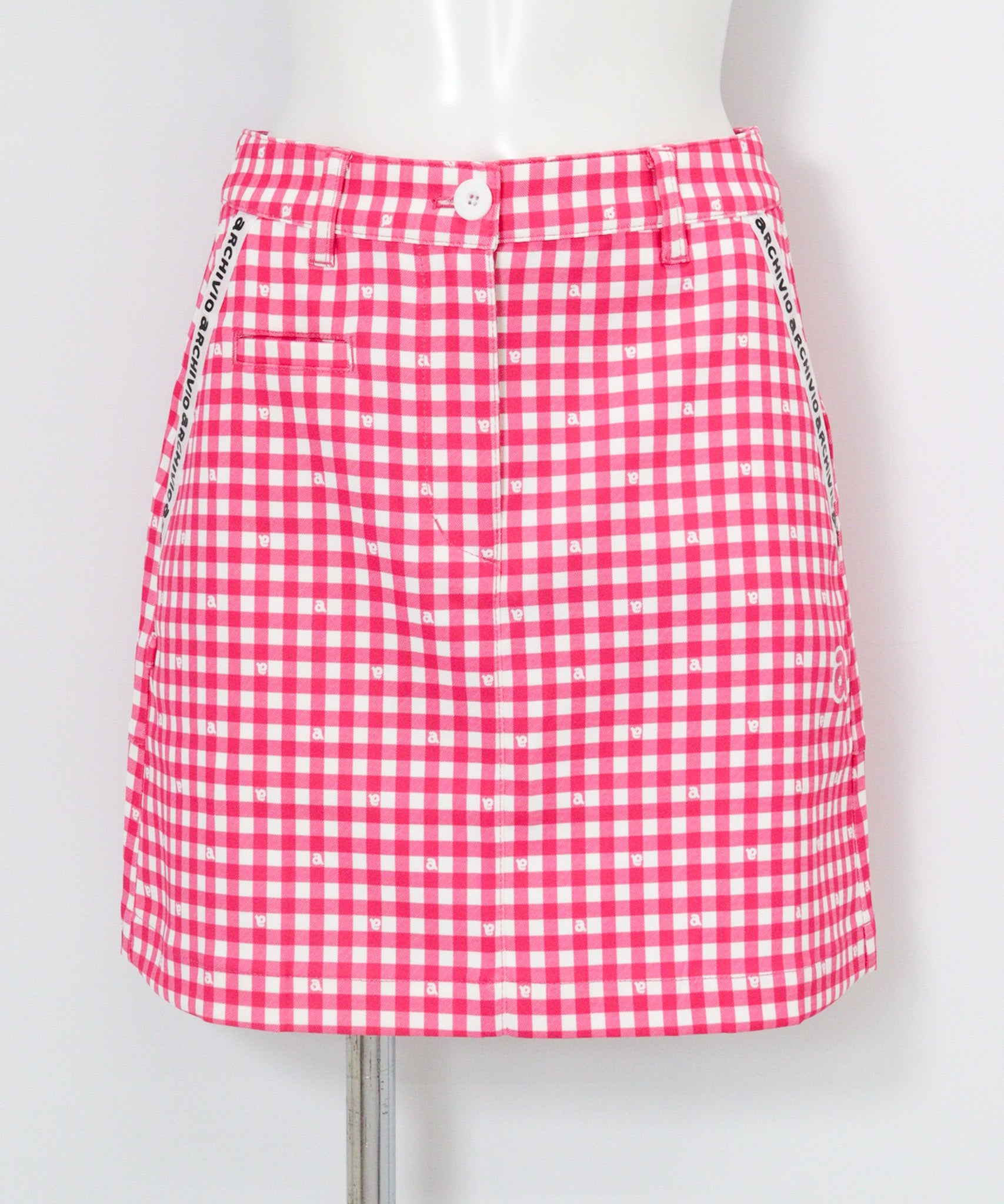 UV冷感ギンガムチェックスカート|アルチビオ - ゴルフウェアや婦人服通販