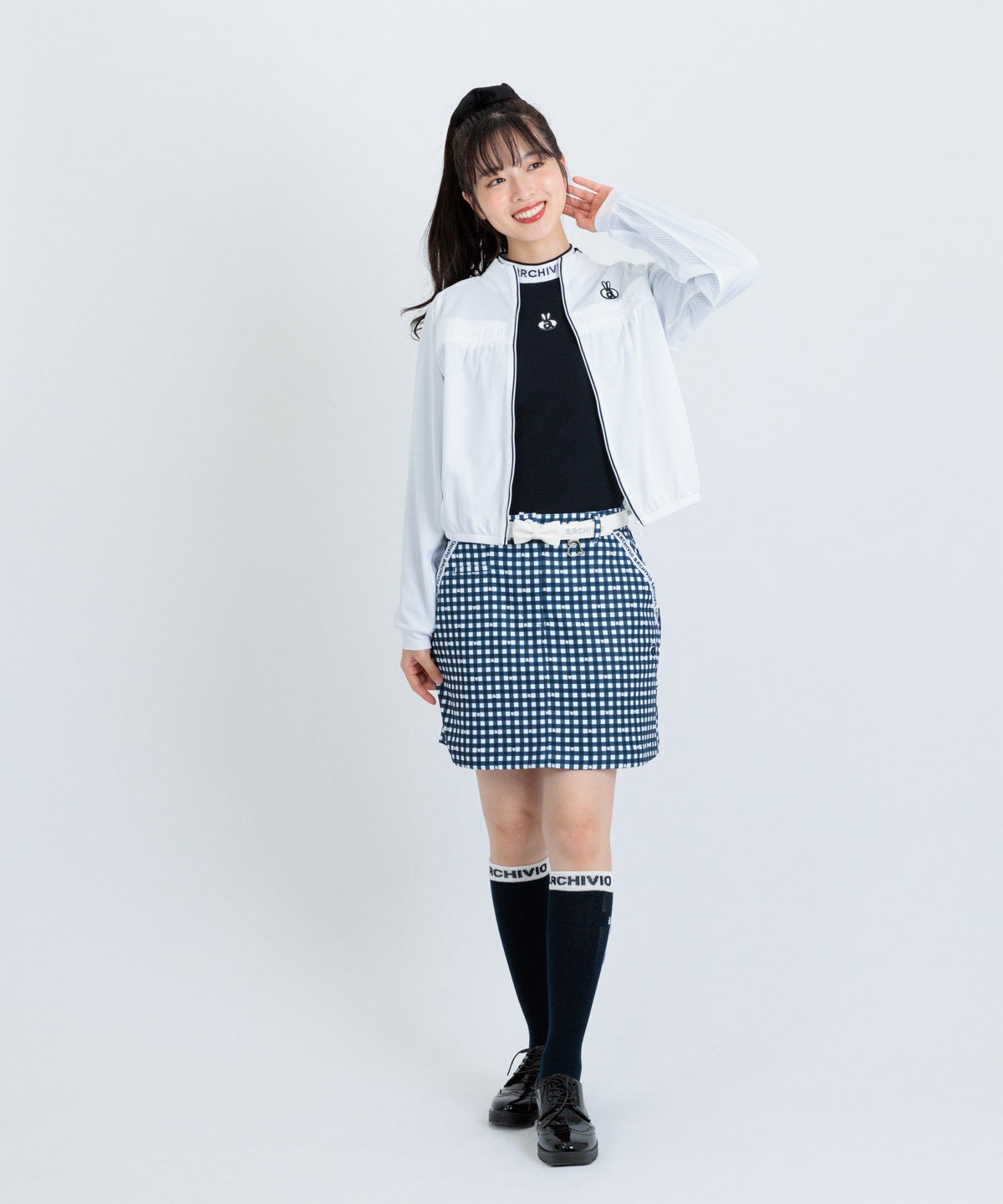 UV冷感ギンガムチェックスカート|アルチビオ - ゴルフウェアや婦人服通販