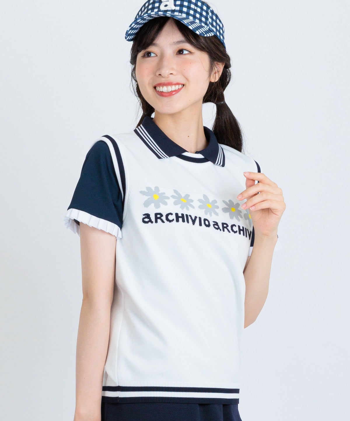 マーガレットラインベスト|アルチビオ - ゴルフウェアや婦人服通販