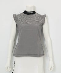 ギンガムフリル冷感プルオーバー（ブラック）