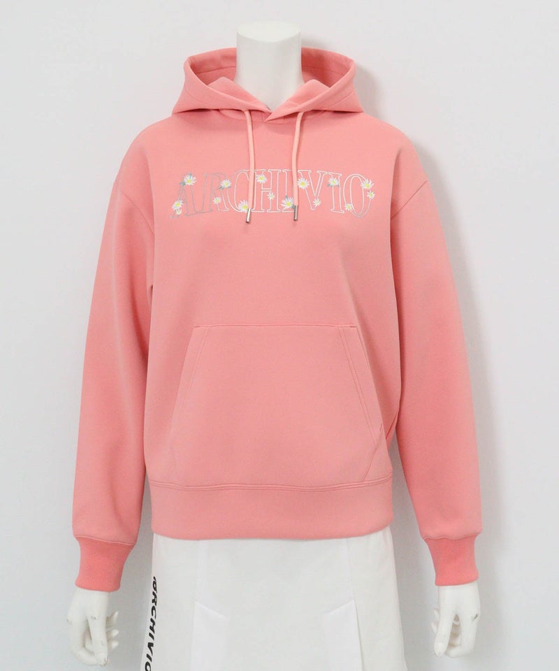 花柄刺繍UVダンボールパーカー（ピンク）