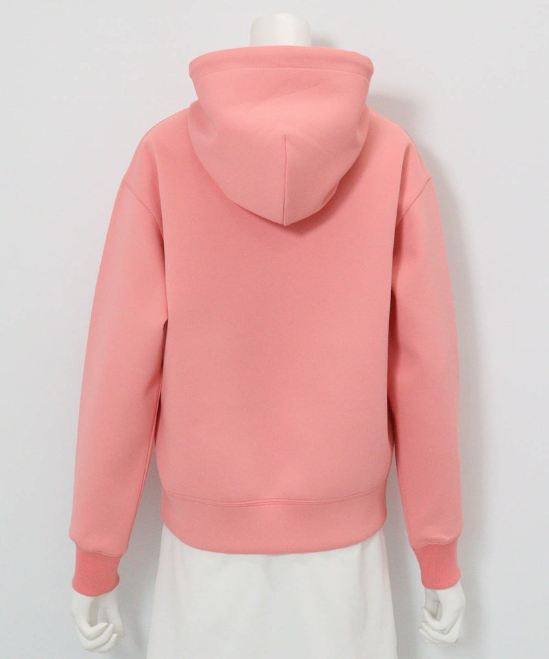 花柄刺繍UVダンボールパーカー後（ピンク）