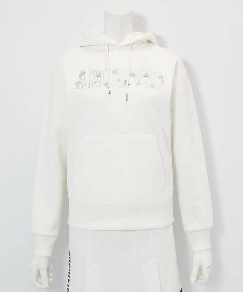 花柄刺繍UVダンボールパーカー（ホワイト）