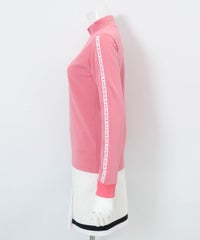 ボールポケット付UV冷感プルオーバー左横（ピンク）