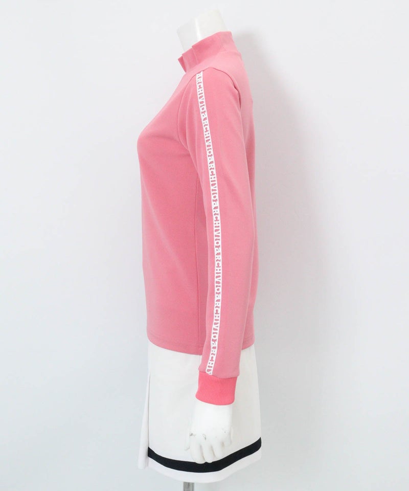 ボールポケット付UV冷感プルオーバー左横（ピンク）