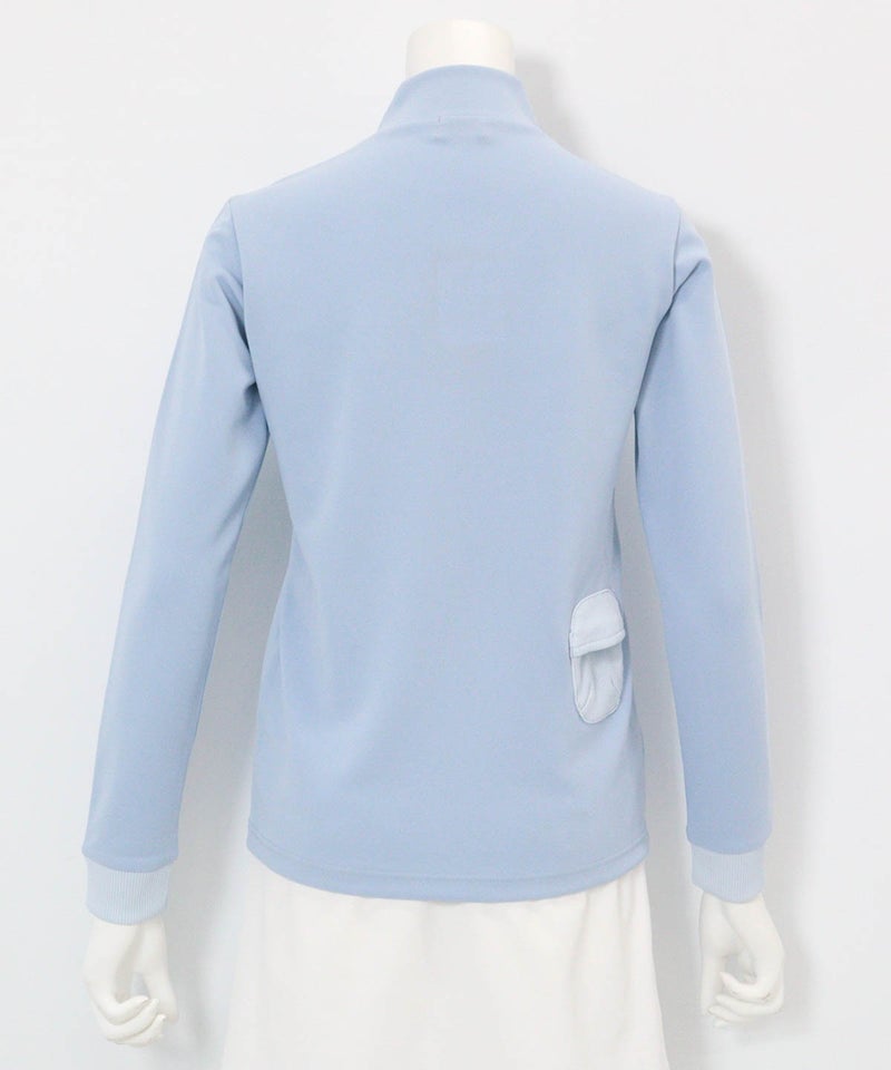ボールポケット付UV冷感プルオーバー後（ライトブルー）