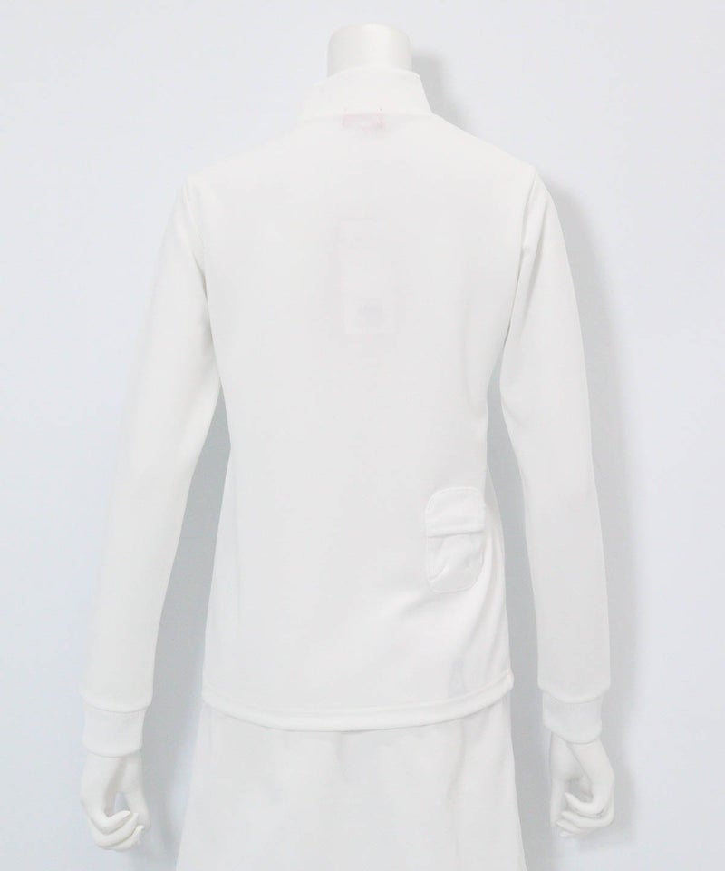ボールポケット付UV冷感プルオーバー後（ホワイト）
