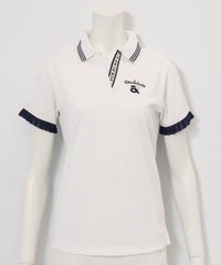 スキッパー襟速乾ポロシャツ（ホワイト）