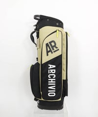 【メンズ】ARロゴ柄キャディバッグ横（ベージュ）
