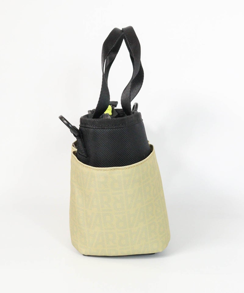 【メンズ】ARロゴ柄ラウンドバッグ横（ベージュ）