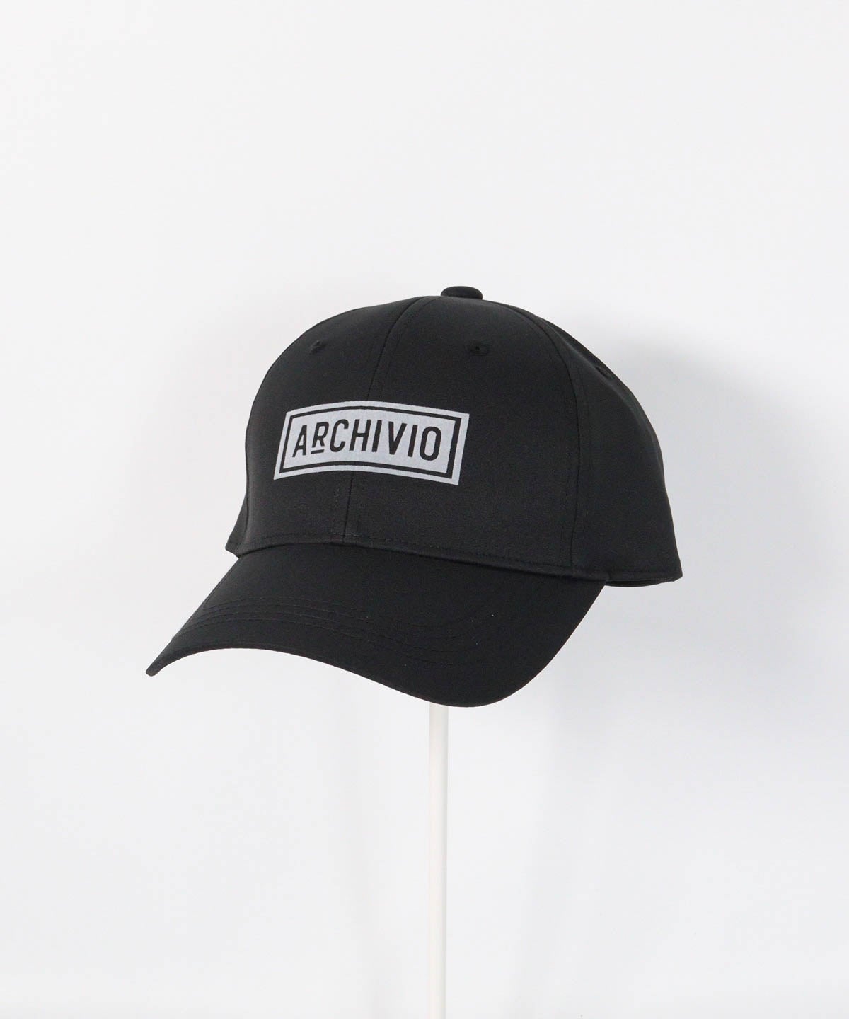 【メンズ】ボックスロゴ撥水キャップ（ブラック×グレー）