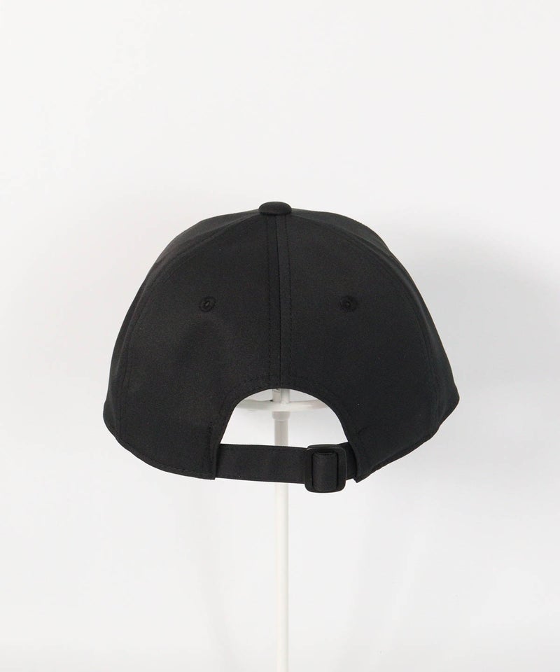 【メンズ】ボックスロゴ撥水キャップ後（ブラック×ホワイト）
