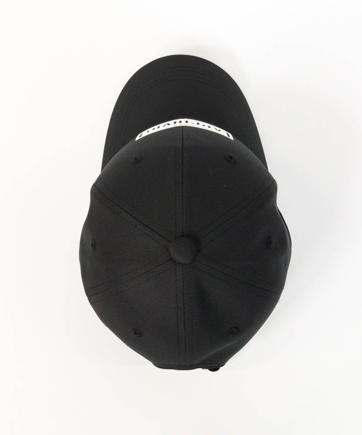 【メンズ】ボックスロゴ撥水キャップ上（ブラック×ホワイト）