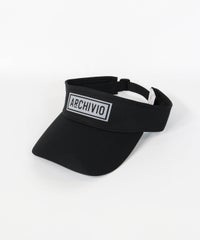 【メンズ】ボックスロゴサンバイザー（ブラック×グレー）