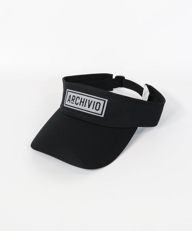 【メンズ】ボックスロゴサンバイザー（ブラック×グレー）