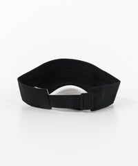 【メンズ】ボックスロゴサンバイザー後（ブラック×ホワイト）