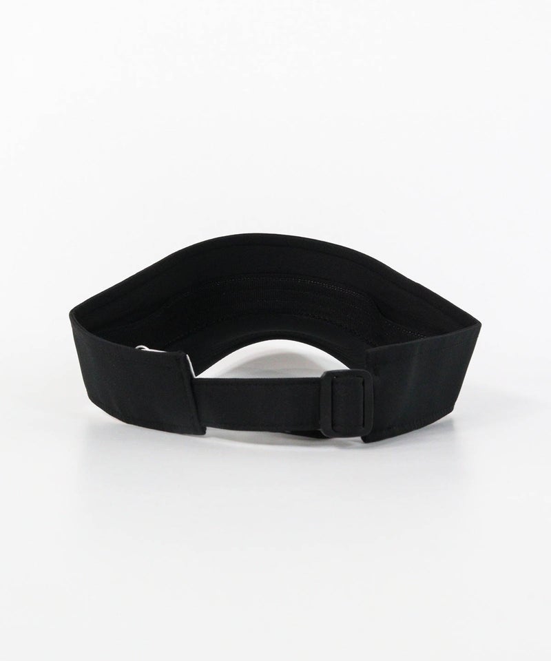 【メンズ】ボックスロゴサンバイザー後（ブラック×ホワイト）