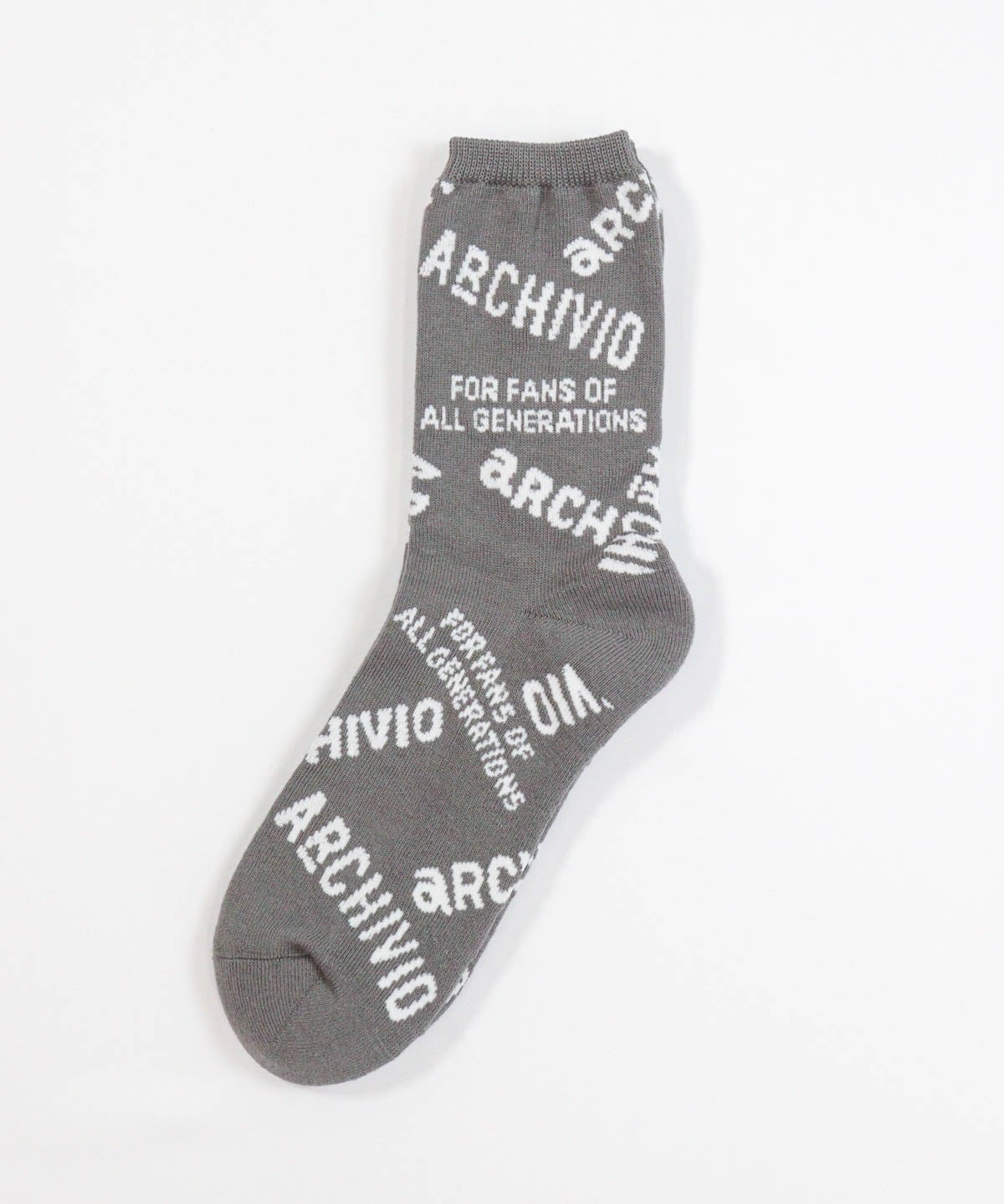 【メンズ】MIXロゴソックス（グレー）