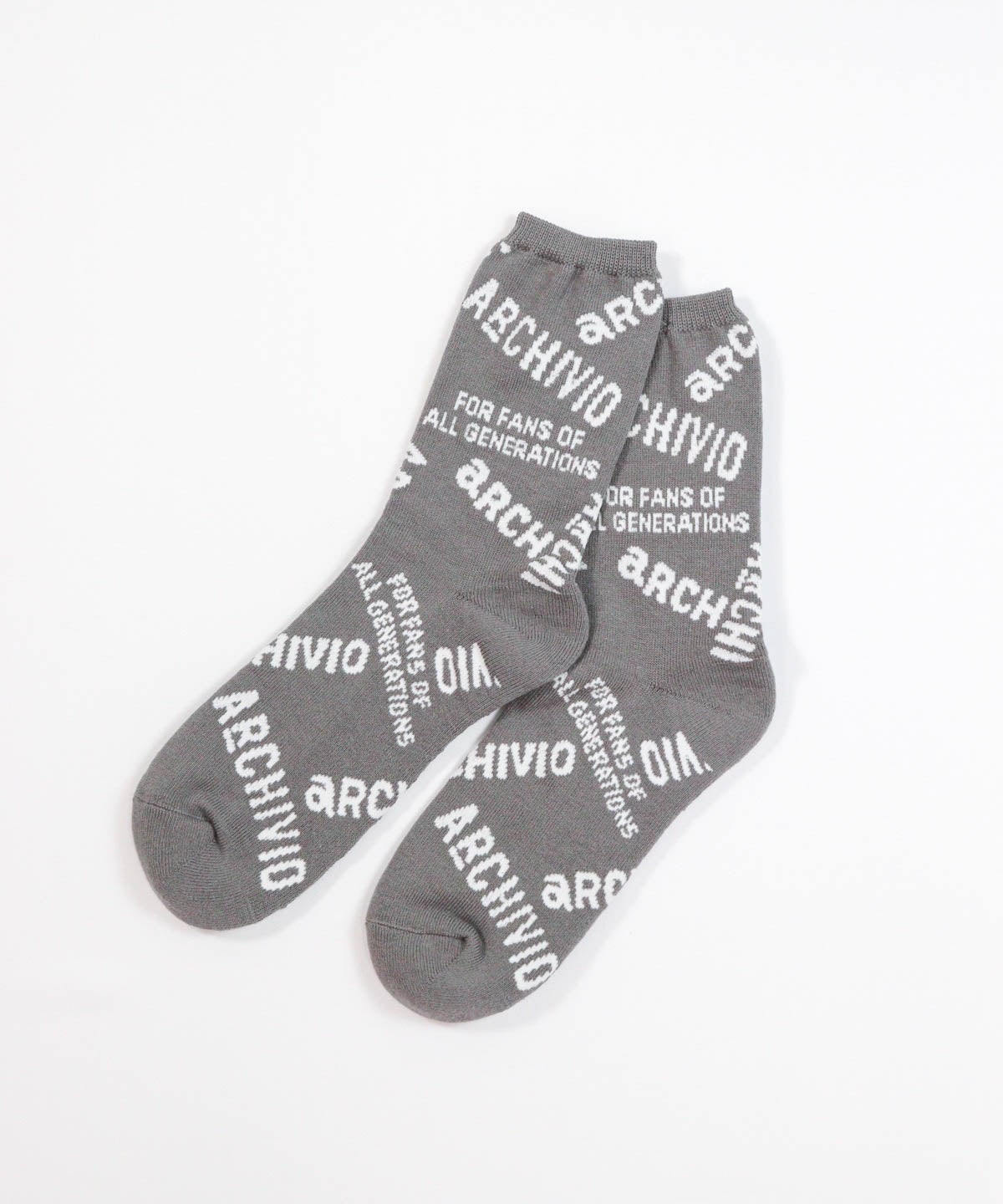 【メンズ】MIXロゴソックスペア（グレー）