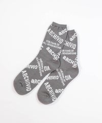 【メンズ】MIXロゴソックスペア（グレー）
