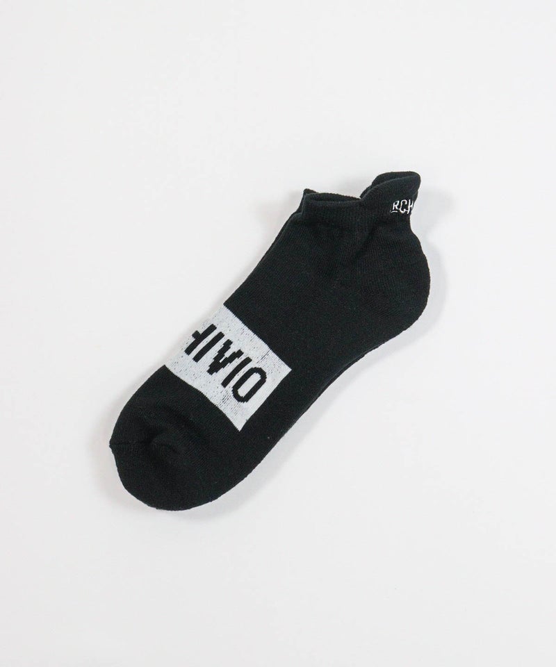 【メンズ】ボックスロゴくるぶしソックス（ブラック）