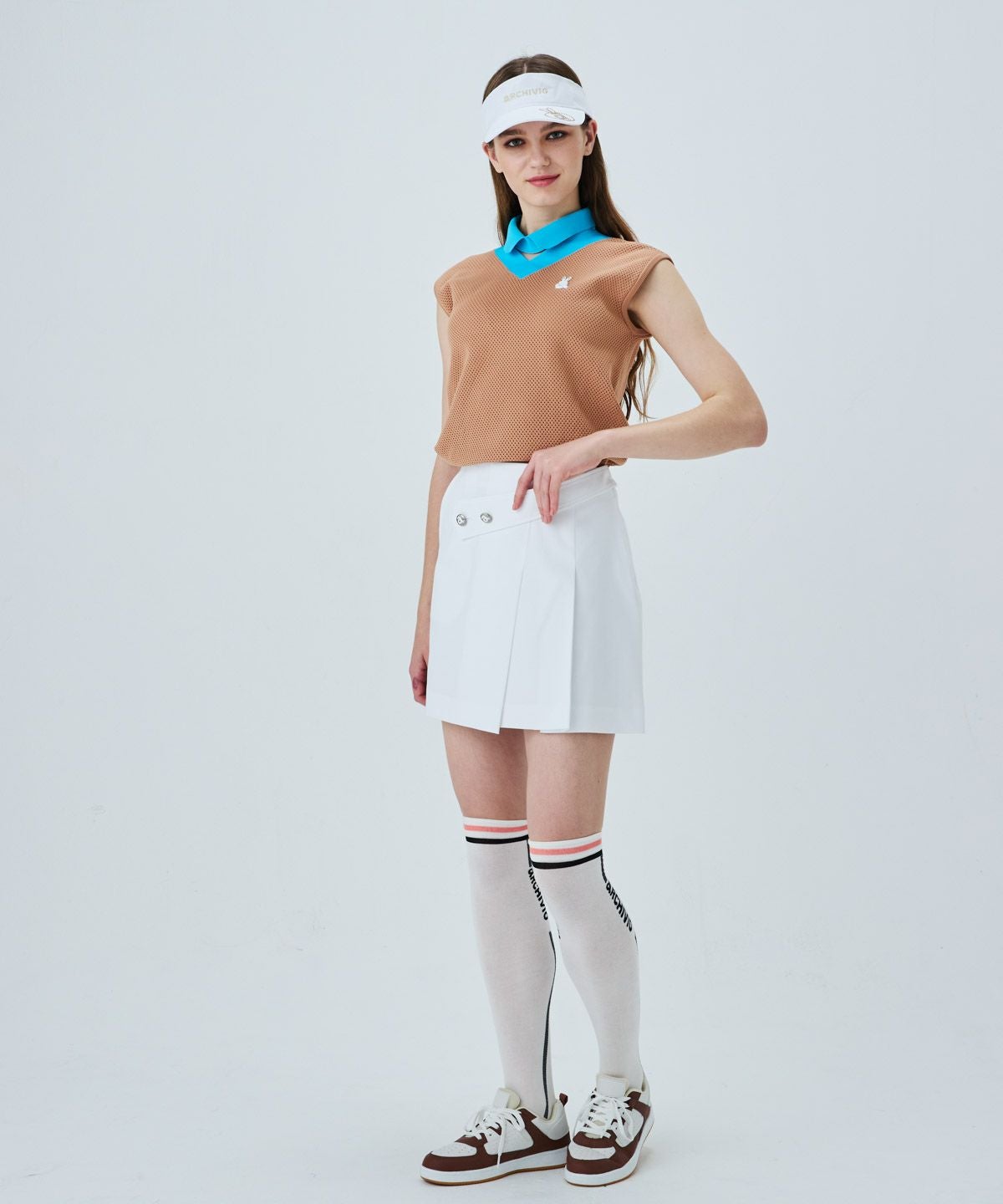 ボーダーリボンサンバイザー|アルチビオ - ゴルフウェアや婦人服通販
