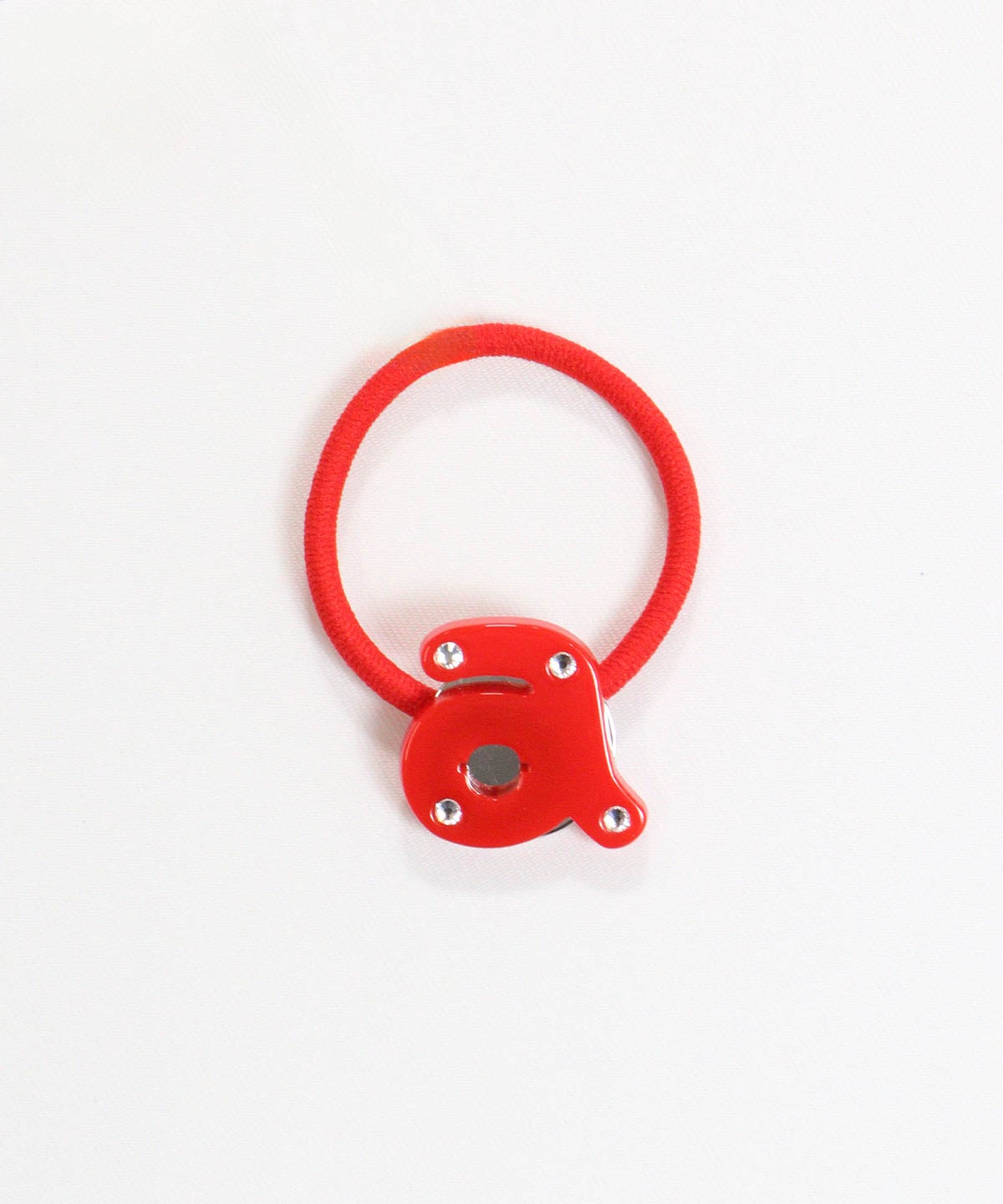 マーカー付きヘアゴム(レッド)