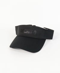 【メンズ】モノトーンロゴサンバイザー(ブラック×ブラック)