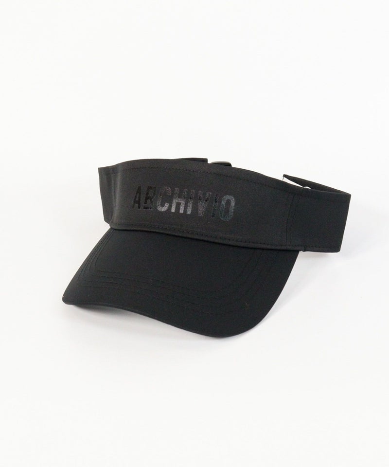 【メンズ】モノトーンロゴサンバイザー(ブラック×ブラック)