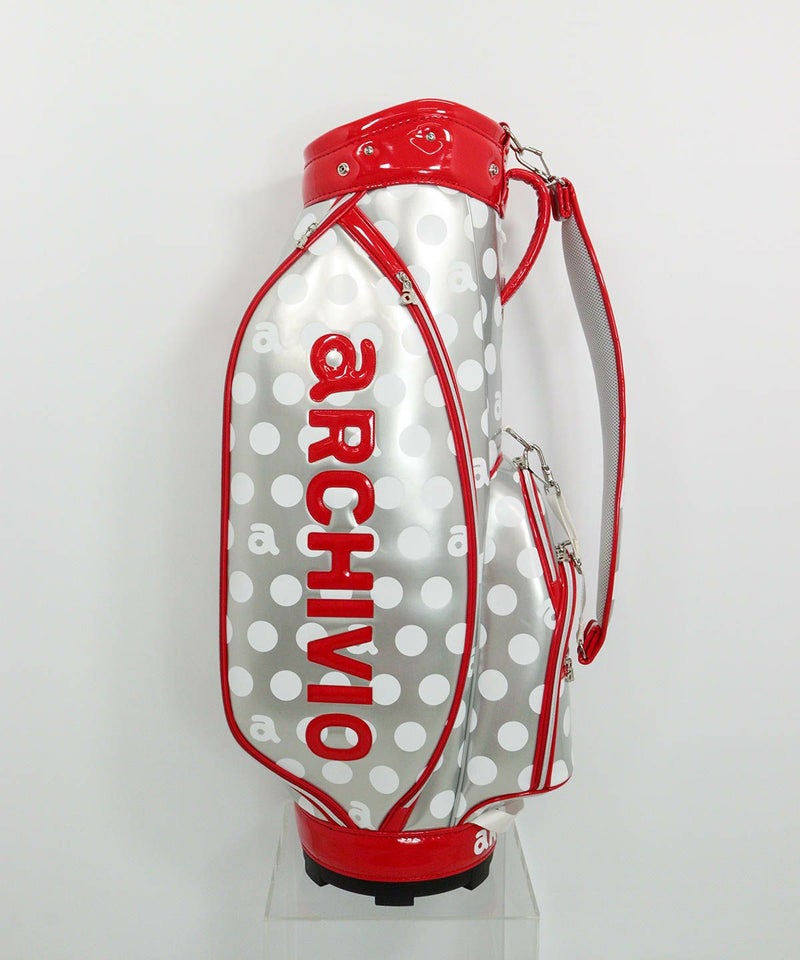 ドット柄キャディバッグ（ライトグレー）