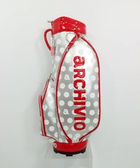 ドット柄キャディバッグ（ライトグレー）