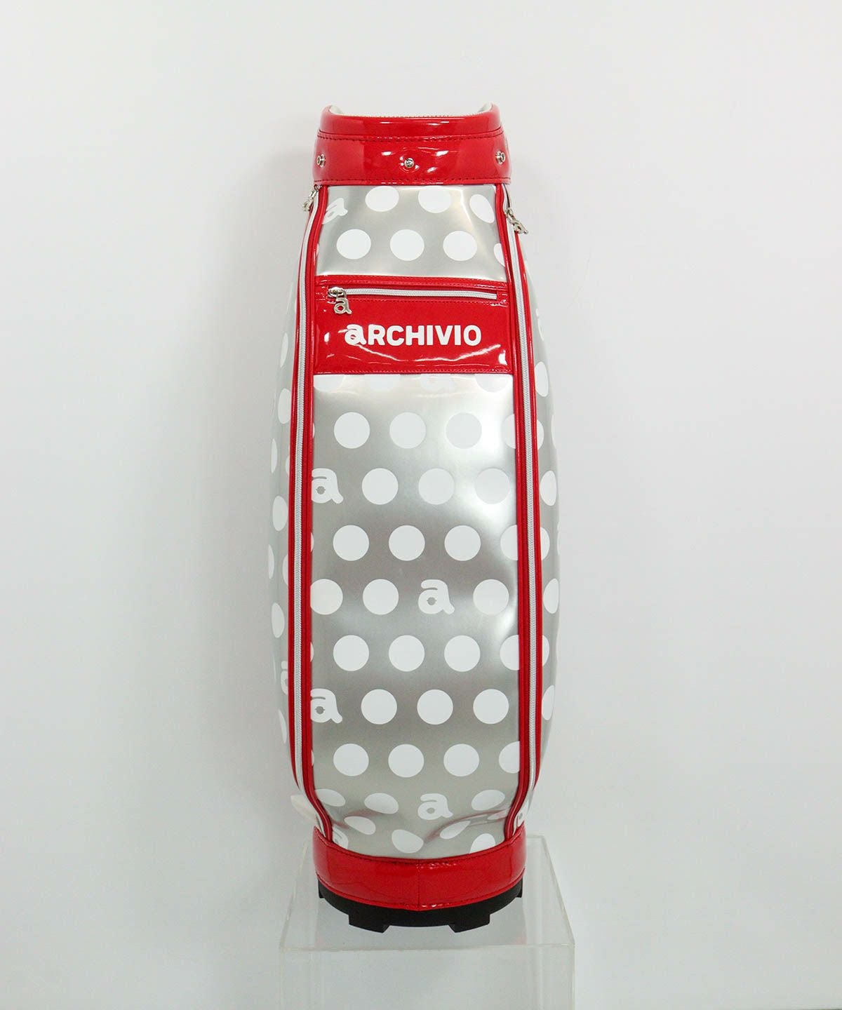 ドット柄キャディバッグ（ライトグレー）