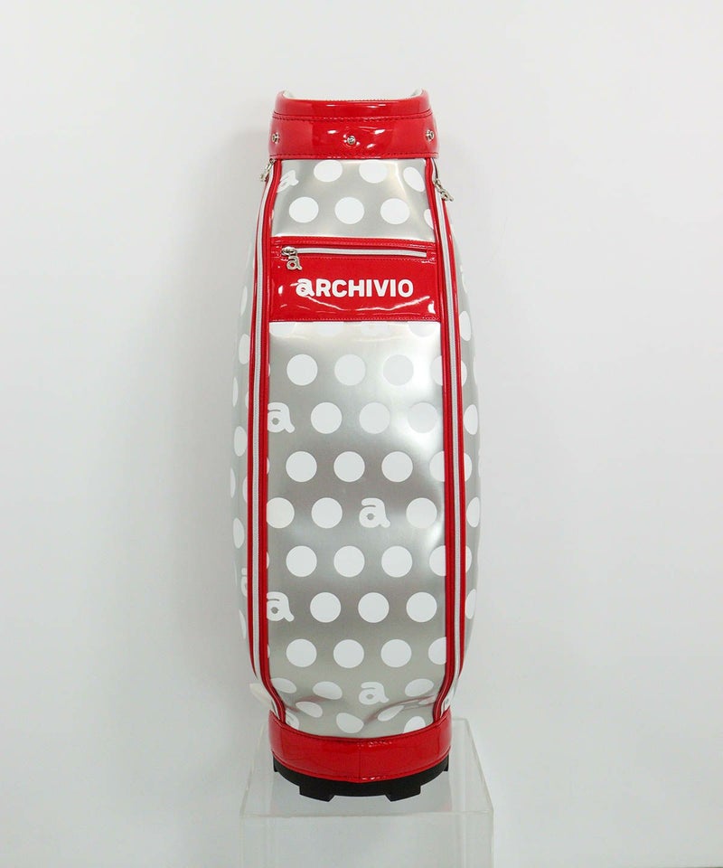 ドット柄キャディバッグ（ライトグレー）