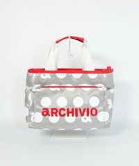 ドット柄カートバッグ（ライトグレー）