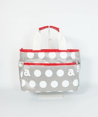 ドット柄カートバッグ後（ライトグレー）
