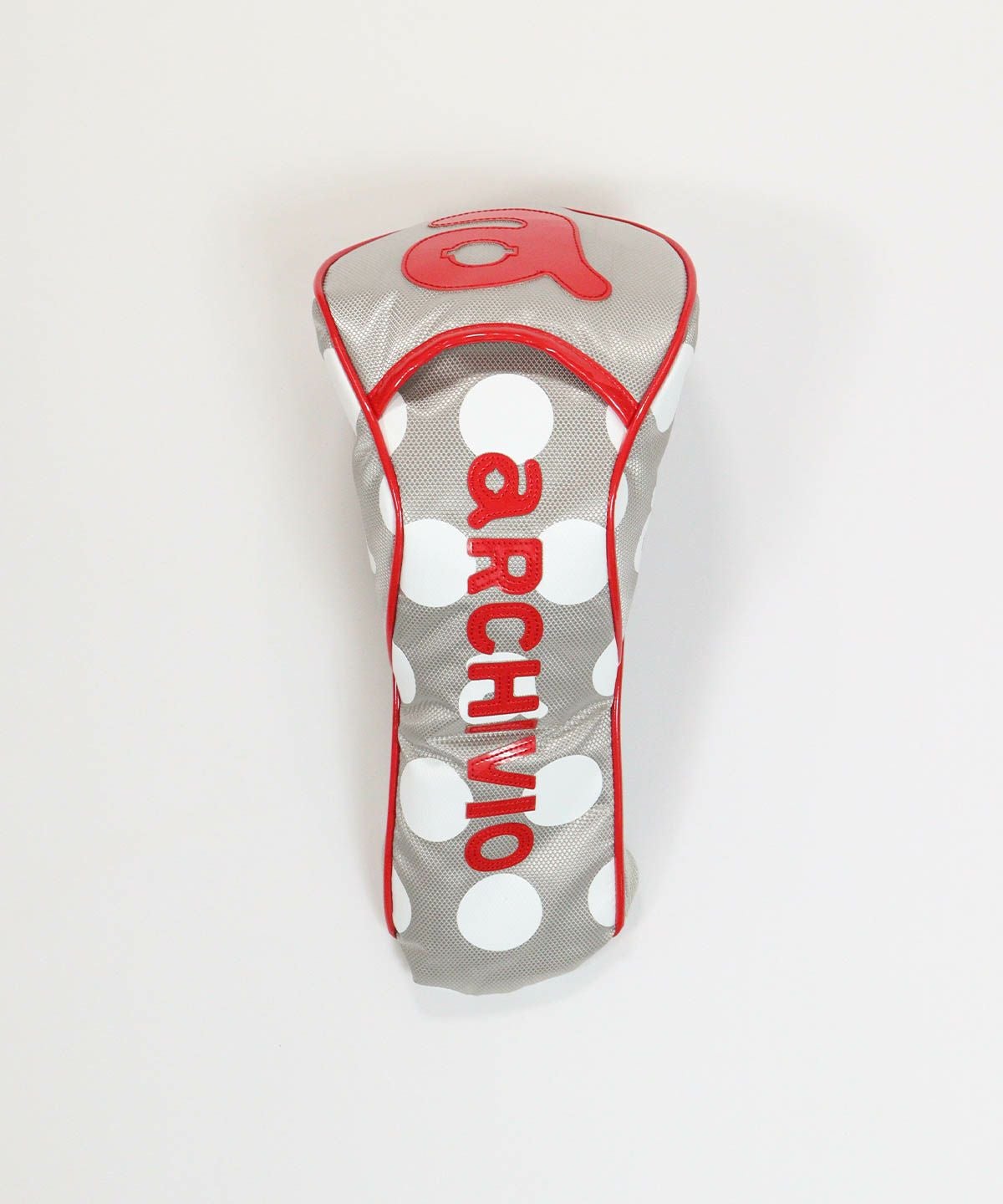 ドット柄ヘッドカバー(DR)（ライトグレー）