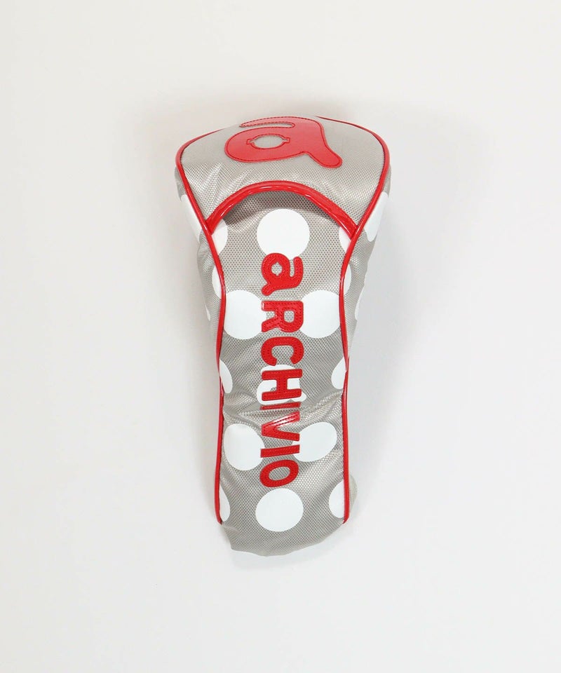 ドット柄ヘッドカバー(DR)（ライトグレー）