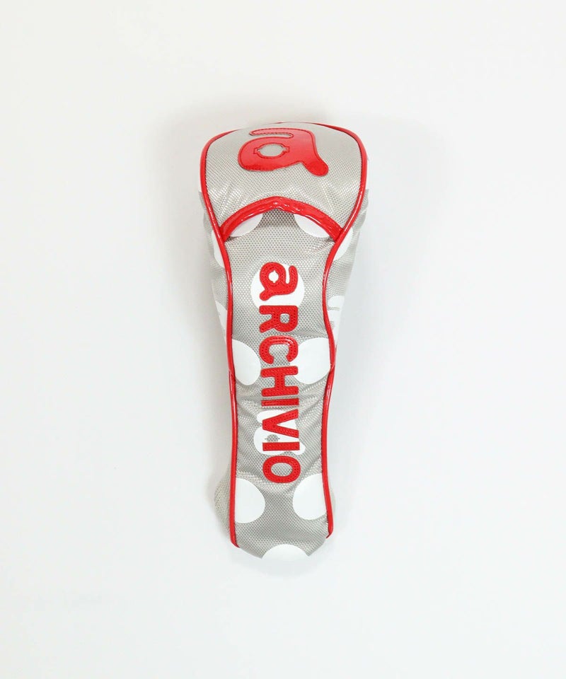 ドット柄ヘッドカバー(FW)（ライトグレー）