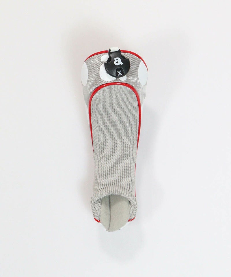 【復刻】ドット柄ヘッドカバー(UT)後（ライトグレー）