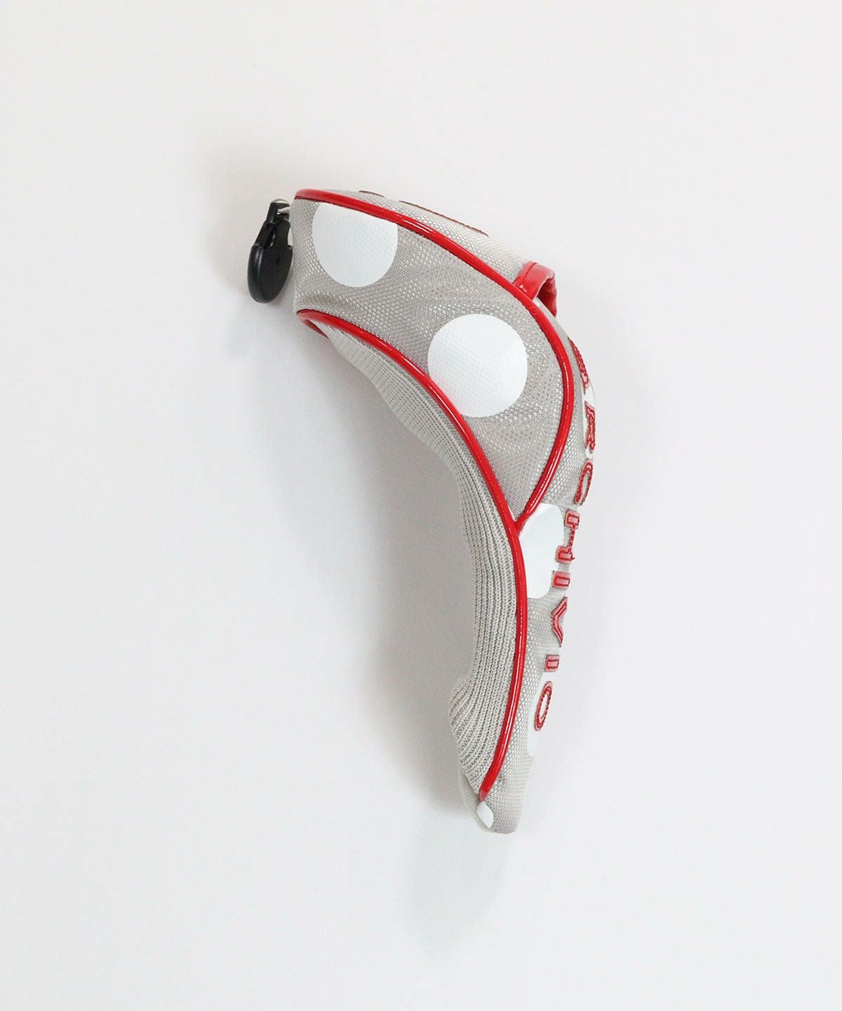 【復刻】ドット柄ヘッドカバー(UT)横（ライトグレー）