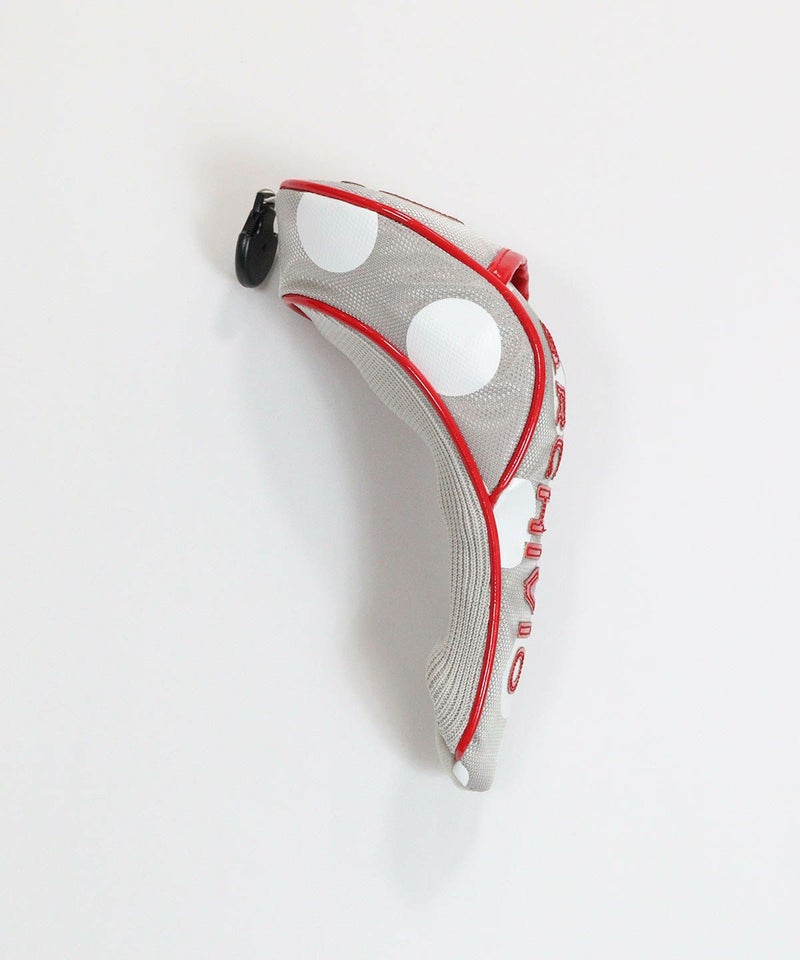 【復刻】ドット柄ヘッドカバー(UT)横（ライトグレー）