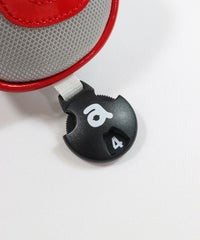 【復刻】ドット柄ヘッドカバー(UT)ロゴチャーム（ライトグレー）