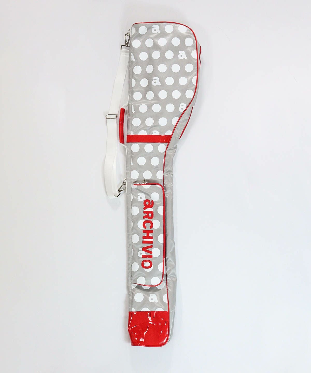 ドット柄クラブケース（ライトグレー）