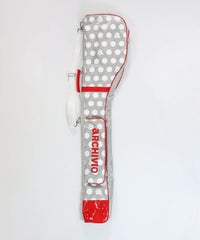 ドット柄クラブケース（ライトグレー）