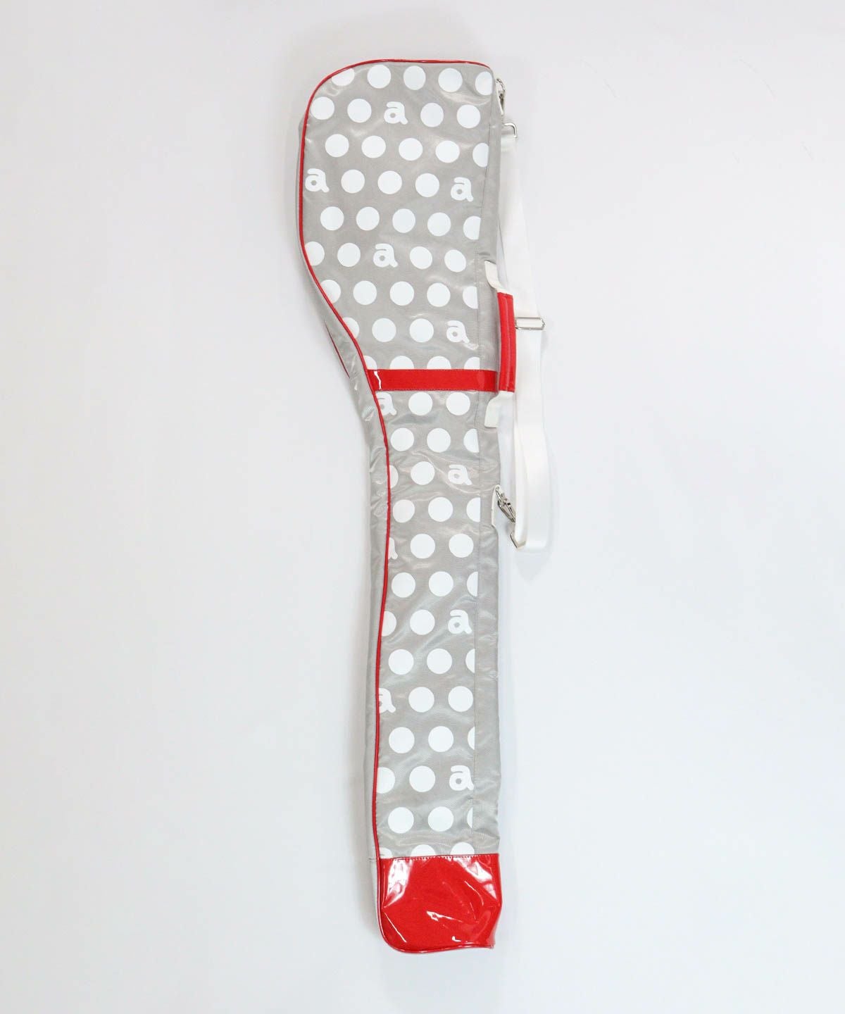 ドット柄クラブケース後（ライトグレー）