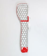 ドット柄クラブケース後（ライトグレー）